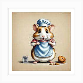 Chef Hamster 26 Art Print