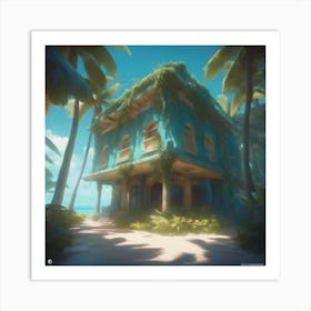 House On The Beach Art Print