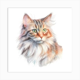 Kashmir Cat Portrait 2 Art Print