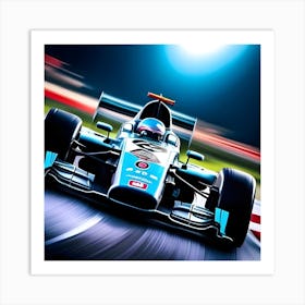 F1 Racing Car Art Print