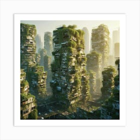 Futuristic Cityscape 4 Art Print