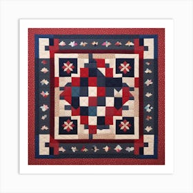 Patriotic Quilt Art Print