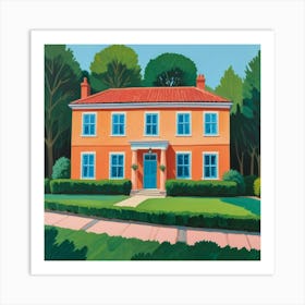 Hockney House Abstract Art Print 3 Art Print