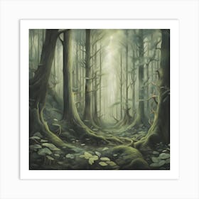 Dark Forest Art Print