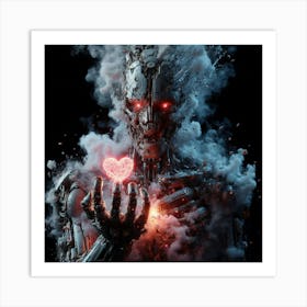 Cyborg Heart 1 Art Print