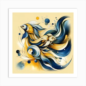 Modern Artistic Trends With A Marine Theme 02 Art Print