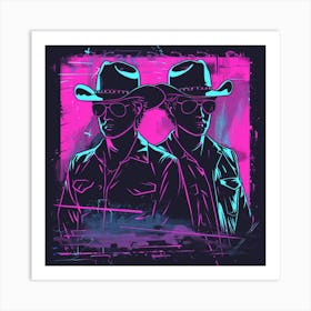 Two Cowboys 1 Art Print