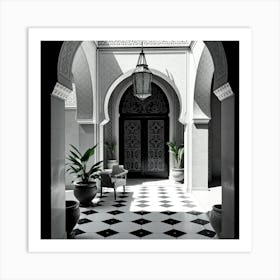 Black And White Doorway Art Print