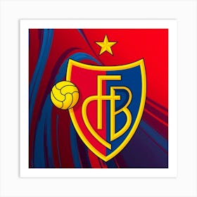 FC Basel 1893 Logo Wall Art 11 Art Print