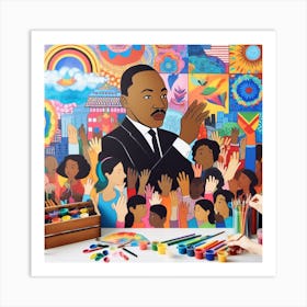 Martin Luther king Jr Art Print