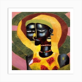 African Art #6 Art Print