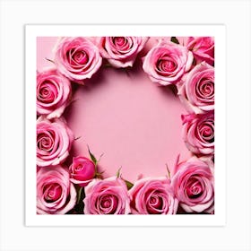 Pink Roses 11 Art Print