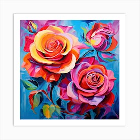 Three Roses Art Print