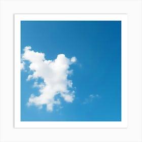 Blue Sky With Clouds 1 Art Print