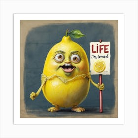 Life Is A Lemon Art Print