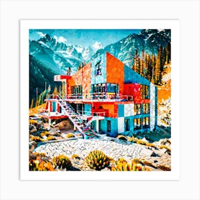 House In The Mountains Art Print