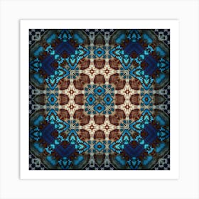 The Blue Decor Is A Wonderful Pattern 5 Art Print