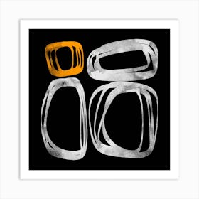 Minimalist Abstract O - Ring Art Print
