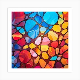 Stained Glass Background 7 Art Print