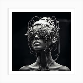 Futuristic Woman 14 Art Print