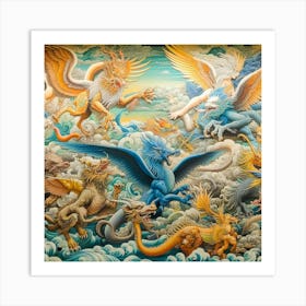 Dragons Of The Sky Art Print