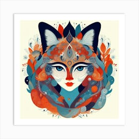 Fox art Art Print