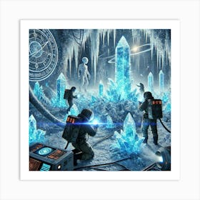 Discovery Of Cryo Crystals Art Print