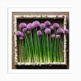 Chives In A Frame Art Print