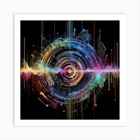 Futuristic Abstract Image Art Print