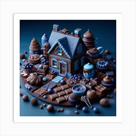 Chocolate House Art Print