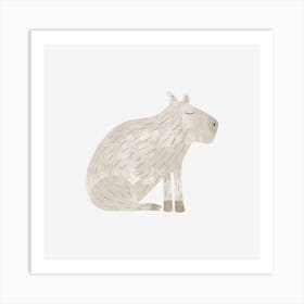 Capybara Watercolor 2 Art Print