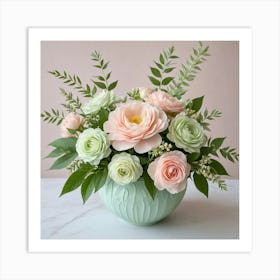 Ftd Rose Bouquet Art Print