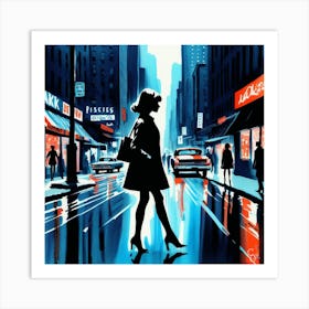 Night On The Town Art Print