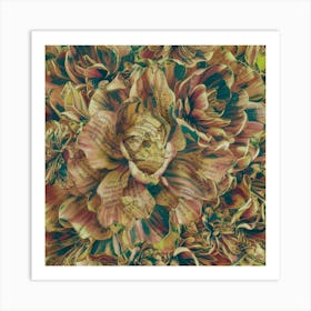 Flowers On A Page 1 Art Print