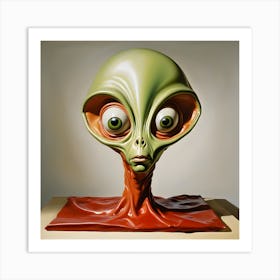 Alien Head 1 Art Print