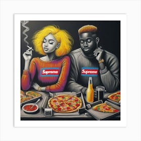 Supreme Pizza 12 Art Print