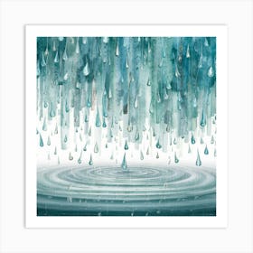 Raindrops 1 Art Print