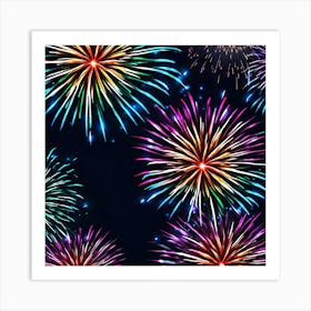 Fireworks In The Sky 5 Art Print