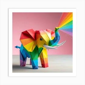 Elephant of Colour Art Print