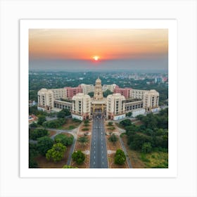 Sunrise Over Chennai Art Print