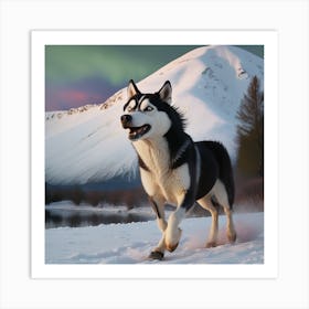 Husky Dog 1 Art Print