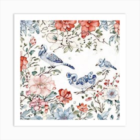 Chinese Birds Art Print