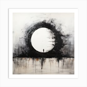 Abstract Art Circle Digital Painting (1) Art Print