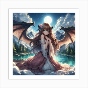 Demon Girl 4 Art Print