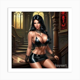 Sexy Vampire Art Print