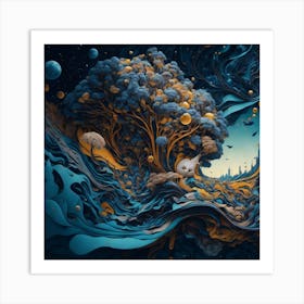 Outer Moon Art Print