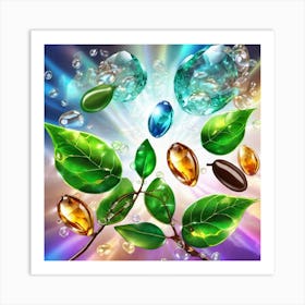 Crystals And Gemstones Art Print