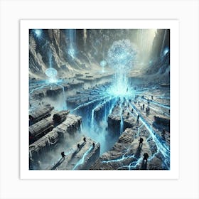 A Futuristic Sci Fi Depiction Of The Thermal Rift Activation Art Print