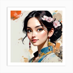 Chinese Girl 4 Art Print