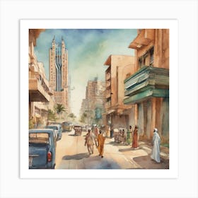 City Street Art Print